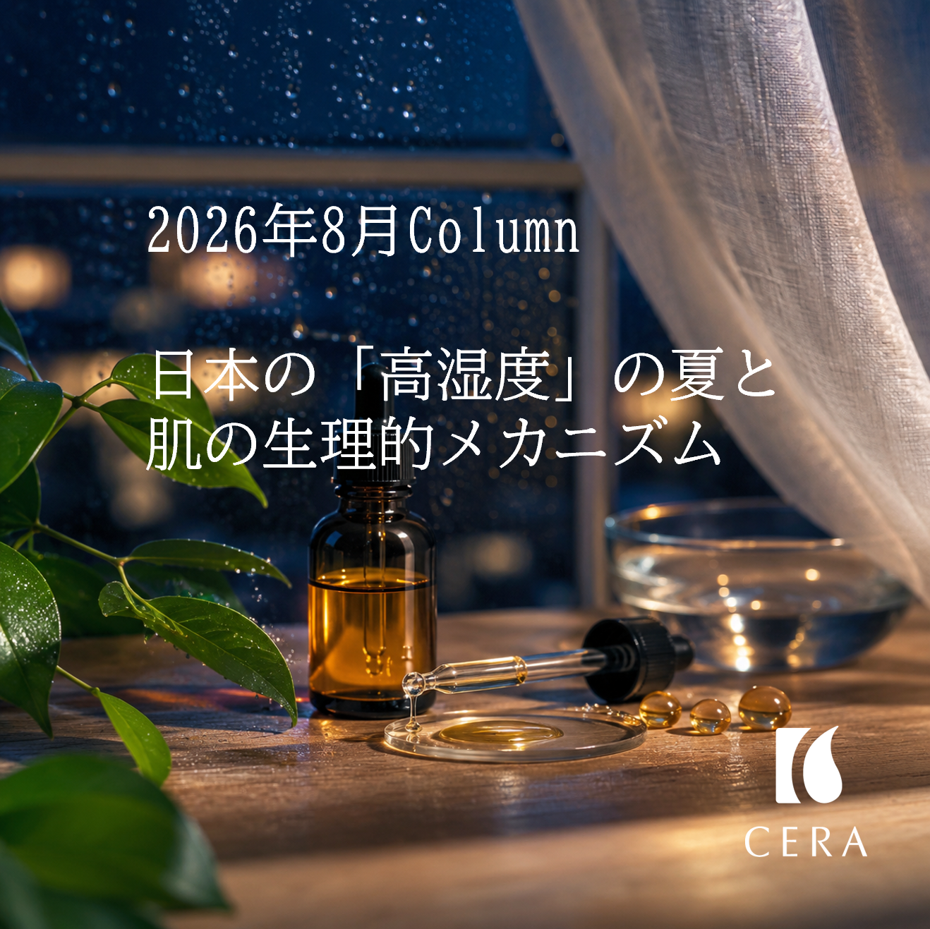日本の「高湿度」の夏と肌の生理的メカニズム